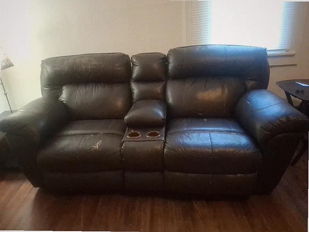 furniture used leather sofa set 3 pcs
