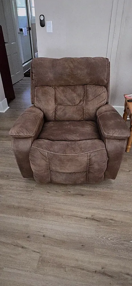 Lane Rocker Recliner, high quality, Brown, Manual Lever handle, micro fiber.