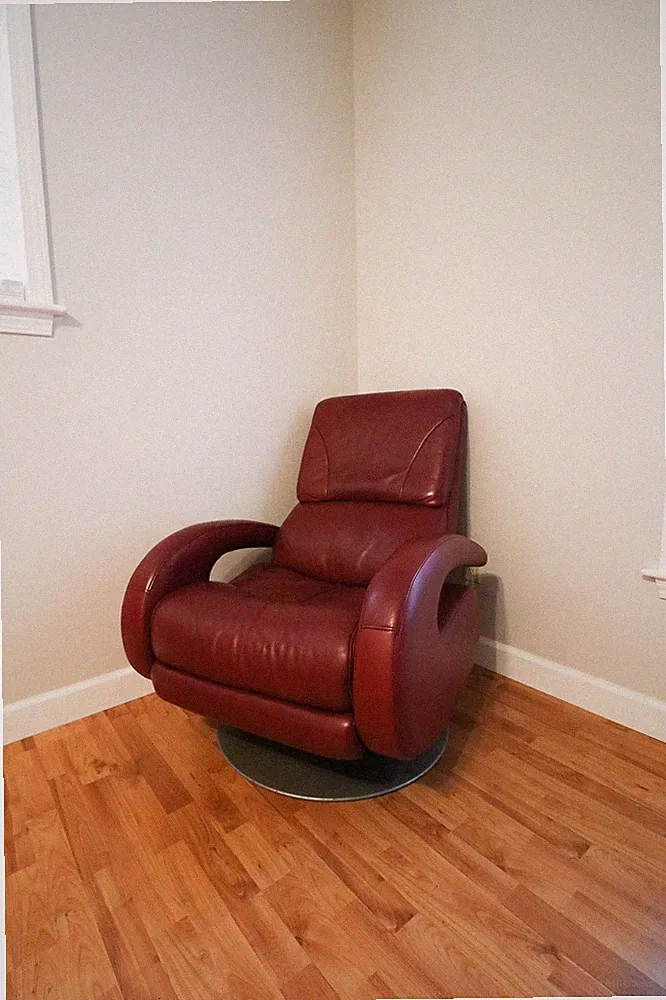 Red Leather Recliner by Lane